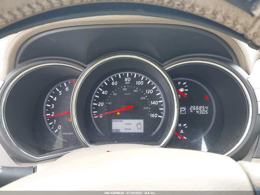 2011 Nissan Murano Sl VIN: JN8AZ1MW0BW166893 Lot: 43909650