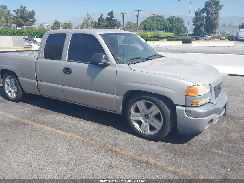 2005 GMC Sierra 1500 Work Truck grey truck gasoline 1GTEC19X15Z357516 photo #1