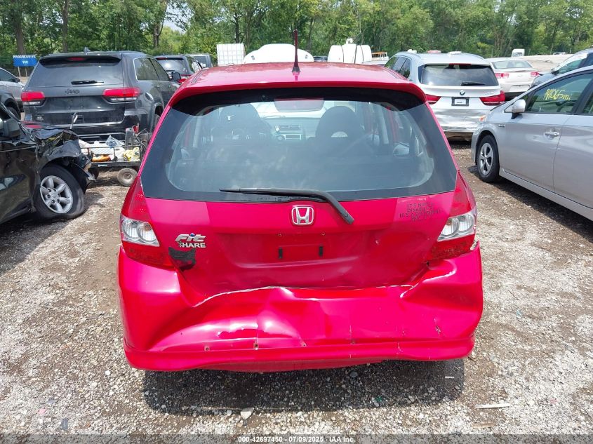 2008 Honda Fit Sport VIN: JHMGD38608S029199 Lot: 42697450