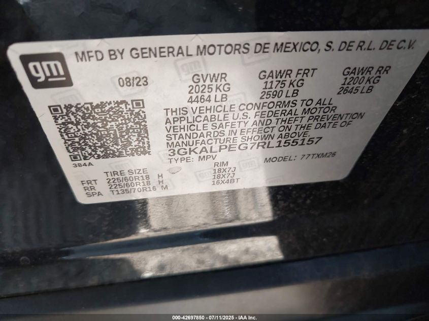 2024 GMC TERRAIN FWD SLT - 3GKALPEG7RL155157