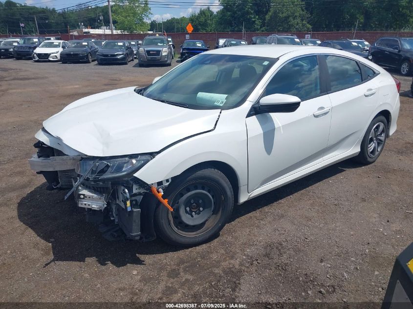 2020 Honda Civic Lx VIN: 2HGFC2F63LH595405 Lot: 42698387