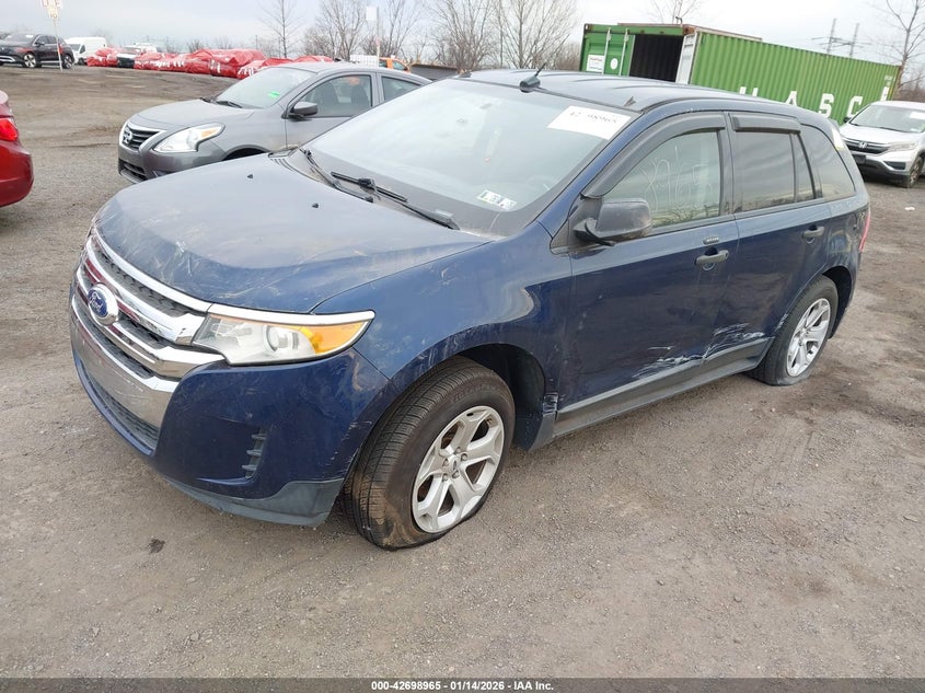 Vin: 2fmdk3g99cba25690, lot: 43192111, ford edge se 20122