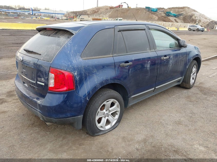 Vin: 2fmdk3g99cba25690, lot: 43192111, ford edge se 20124