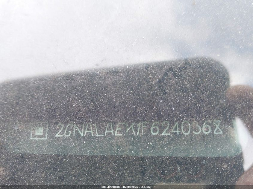 2015 Chevrolet Equinox Ls VIN: 2GNALAEK1F6240368 Lot: 42698983