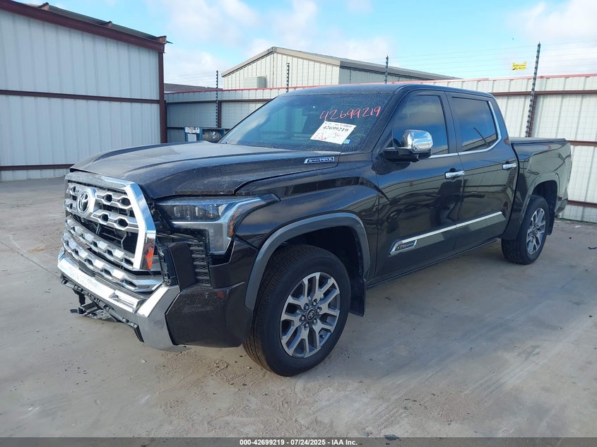 Vin: 5tfmc5db1sx091520, lot: 43192365, toyota tundra hybrid 1794 edition crewmax 5.5' bed 20252