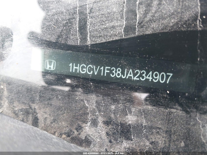 2018 HONDA ACCORD SPORT - 1HGCV1F38JA234907