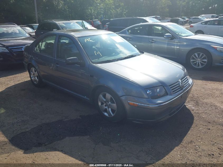 2004 Volkswagen Jetta Gls 2.0L grey sedan gasoline 3VWSA69M34M099167 photo #1