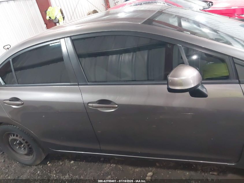 2012 Honda Civic Lx VIN: 19XFB2F56CE392626 Lot: 42700401