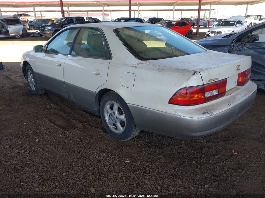 1997 Lexus Es 300 white sedan gasoline JT8BF22G9V0073256 photo #4