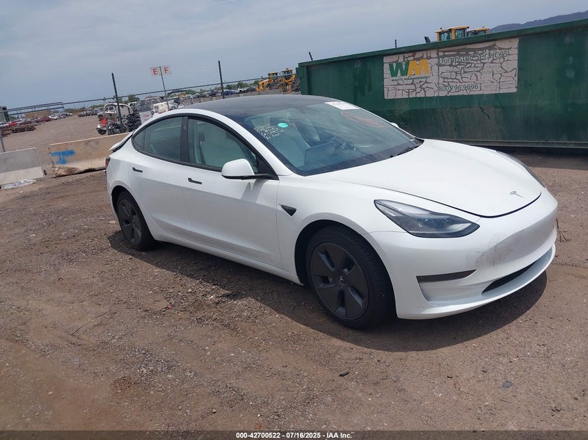 Vin: 5yj3e1ea9pf383096, lot: 43193668, tesla model 3 rear-wheel drive 2023 img_1