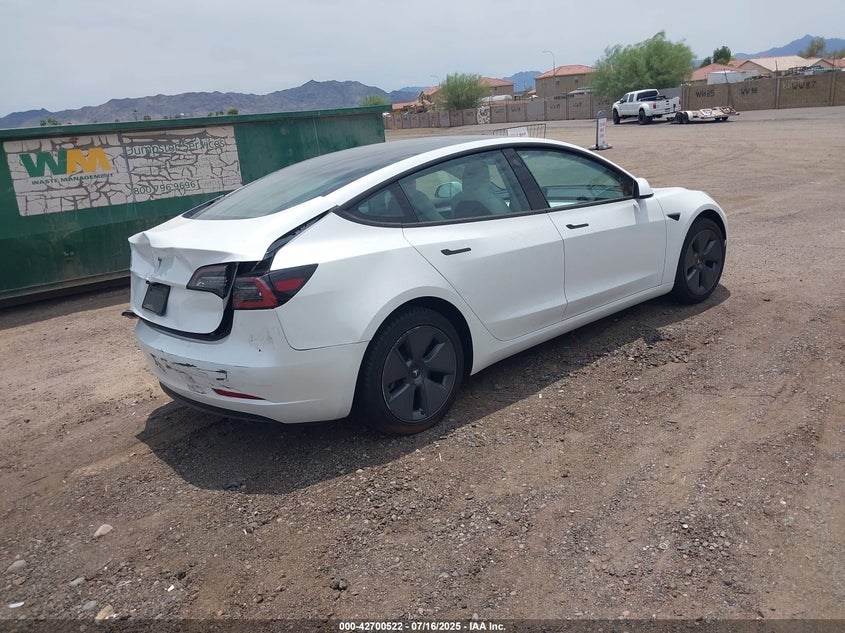 Vin: 5yj3e1ea9pf383096, lot: 43193668, tesla model 3 rear-wheel drive 20234