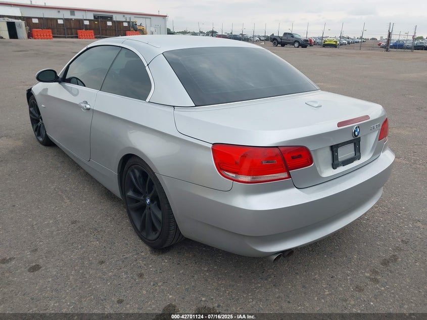 2009 BMW 328I silver cabrio gasoline WBAWR33529P154705 photo #4