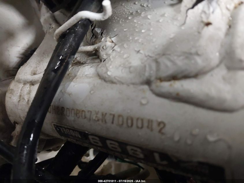 1999 Honda Xr650 L VIN: JH2RD0607XK700042 Lot: 42701811