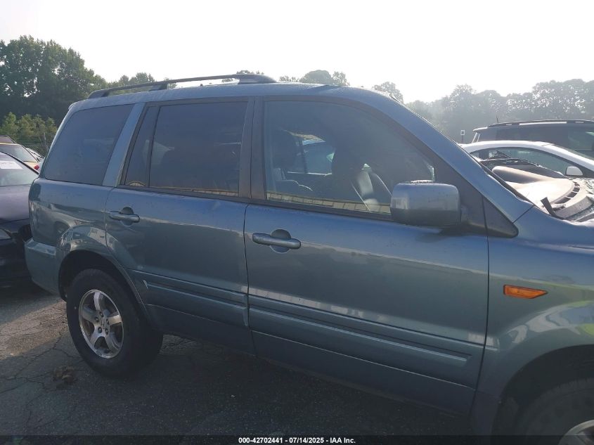 2007 Honda Pilot Ex-L VIN: 5FNYF18627B006717 Lot: 42702441