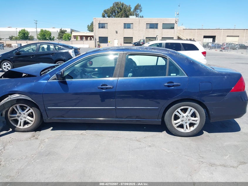 2007 Honda Accord 2.4 Se VIN: 1HGCM563X7A054279 Lot: 42702597