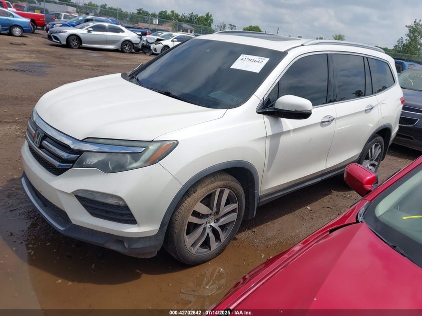 Vin: 5fnyf6h04hb019575, lot: 43195790, honda pilot elite 20172