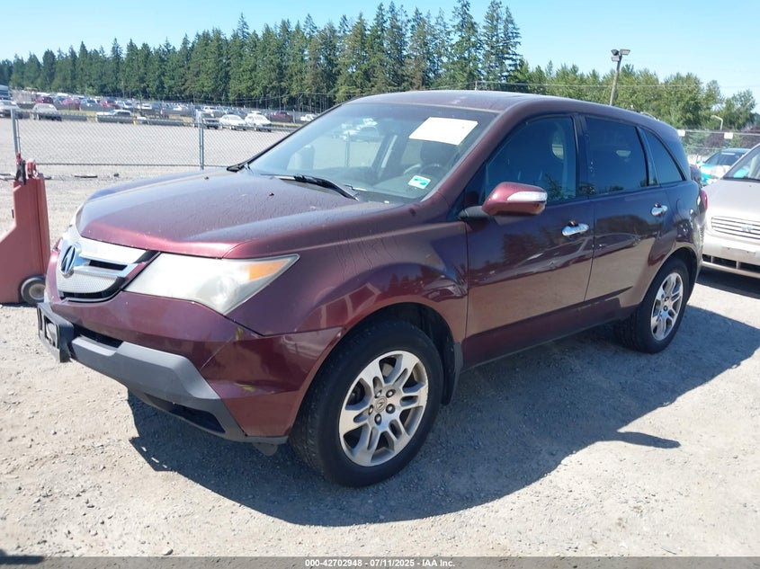 2HNYD28358H500884 2008 ACURA MDX photo no. 2