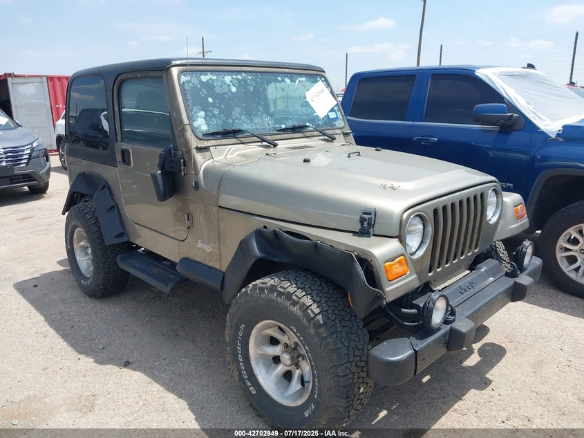 2003 Jeep Wrangler Sport beige other gasoline 1J4FA49S03P326437 photo #1