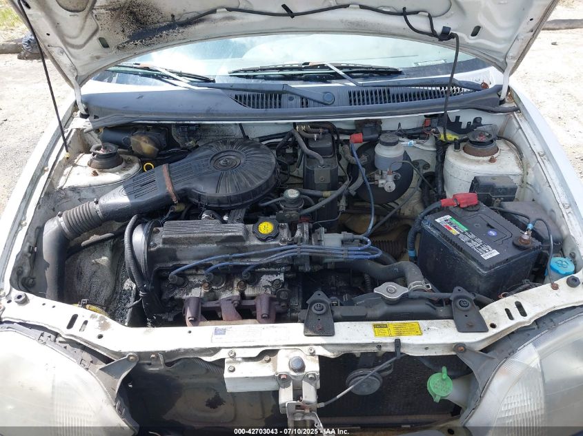 1998 Chevrolet Metro VIN: 2C1MR2264W6726333 Lot: 42703043