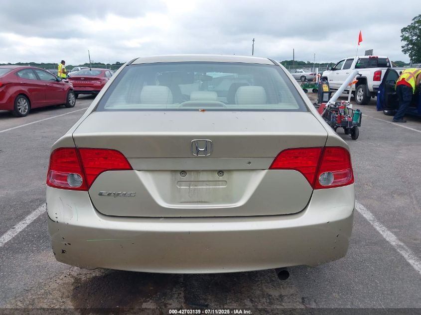 2008 Honda Civic Lx VIN: 1HGFA165X8L082797 Lot: 42703139