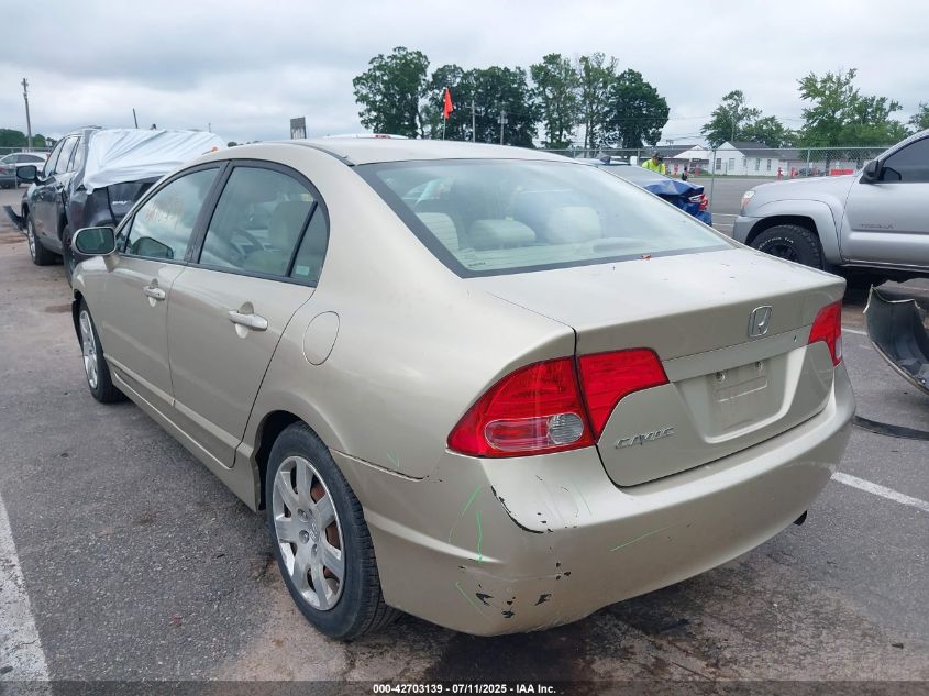 2008 Honda Civic Lx VIN: 1HGFA165X8L082797 Lot: 42703139