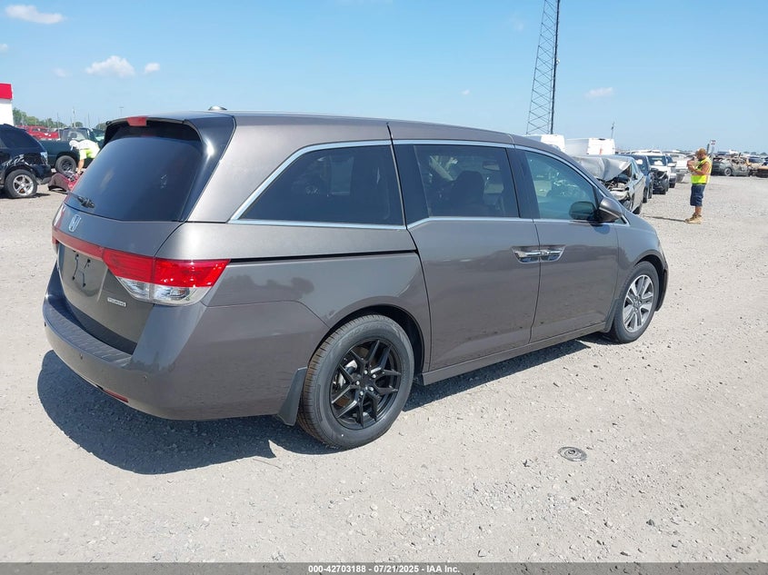 Vin: 5fnrl5h90gb022882, lot: 43196335, honda odyssey touring/touring elite 20164