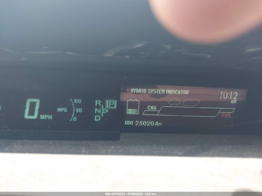 2012 TOYOTA PRIUS VIN: JTDKN3DU7C1536435
