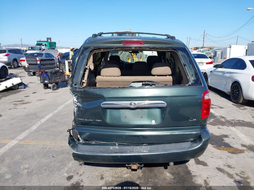 2001 Chrysler Town & Country Lx VIN: 2C4GP44G41R104796 Lot: 42703929