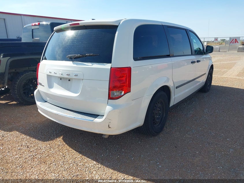 Vin: 2c4rdgbg9cr243444, lot: 43197461, dodge grand caravan se/avp 20124