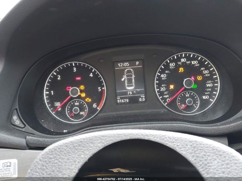 2014 Volkswagen Passat 2.0L Tdi Se VIN: 1VWBN7A30EC112103 Lot: 42704762