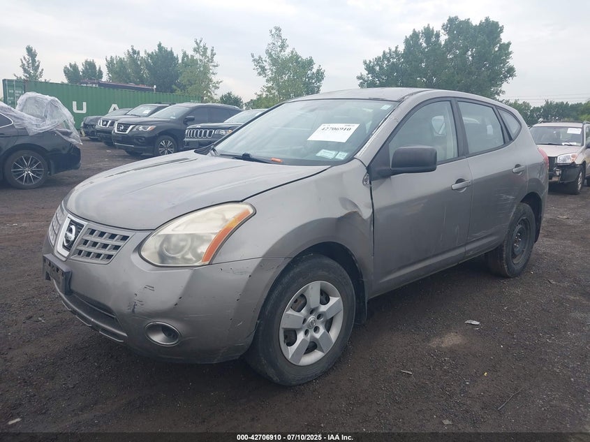 2008 Nissan Rogue S grey other gasoline JN8AS58V08W401198 photo #3
