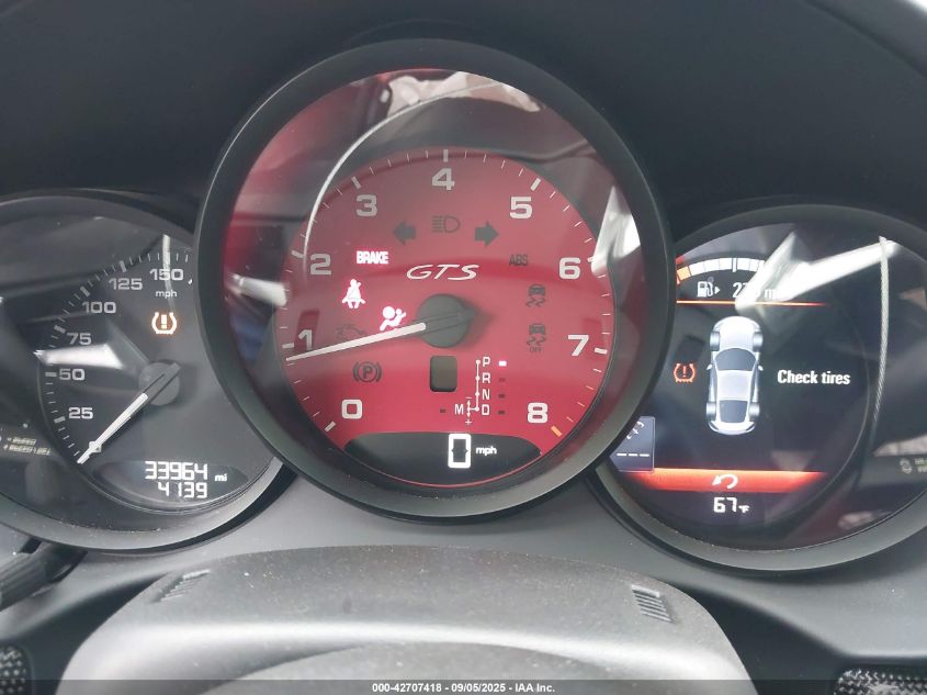 2018 Porsche 718 Cayman Gts VIN: WP0AB2A80JS278434 Lot: 42707418