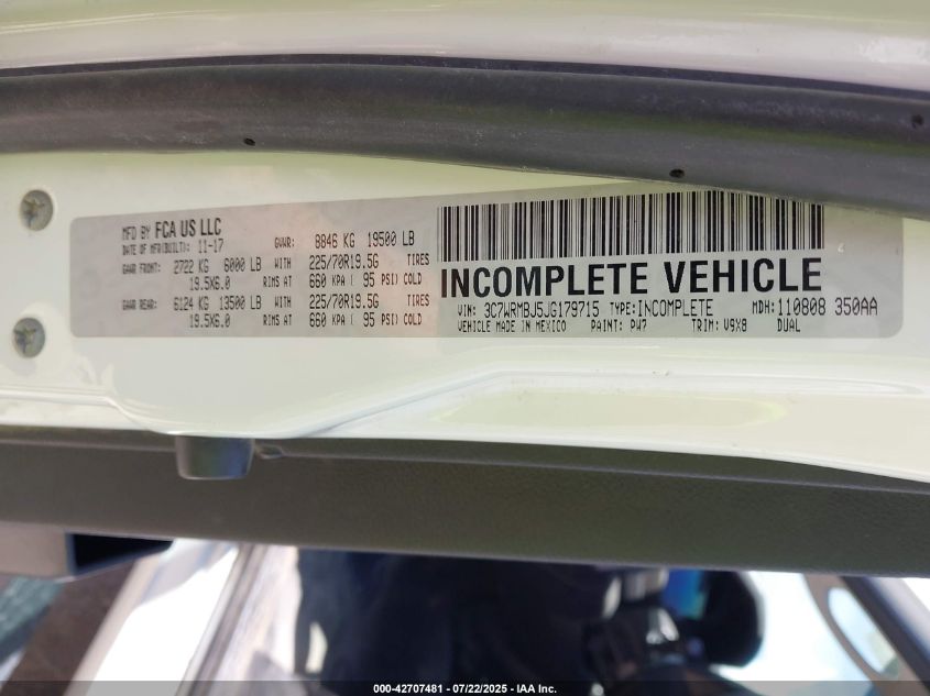 2018 Ram 5500 - 3C7WRMBJ5JG179715