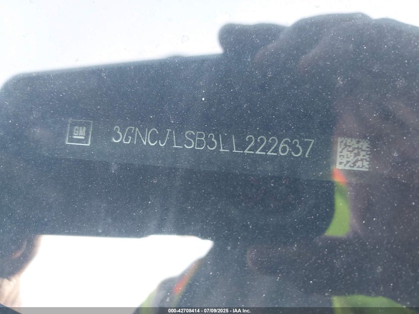 2020 CHEVROLET TRAX FWD LT - 3GNCJLSB3LL222637