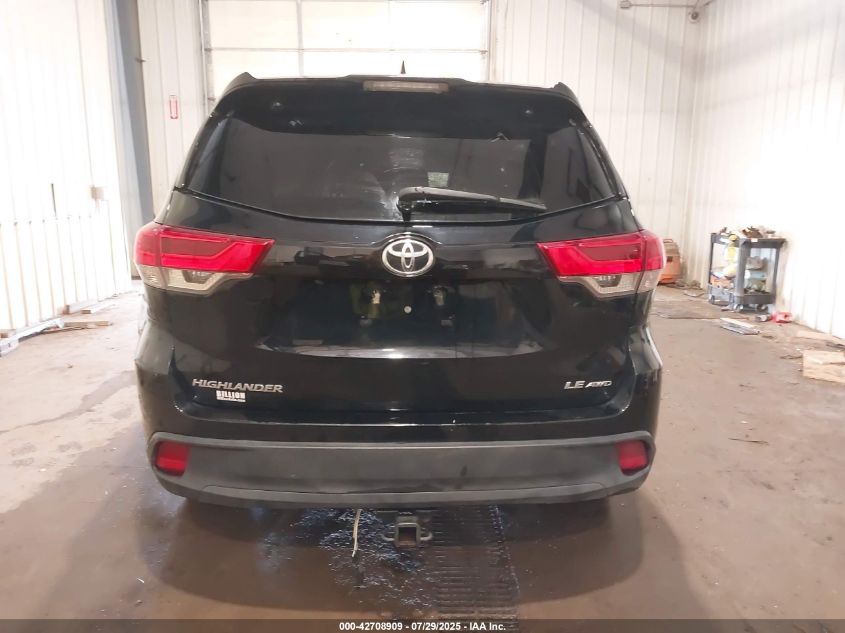 2019 Toyota Highlander Le Plus VIN: 5TDBZRFH3KS933004 Lot: 42708909