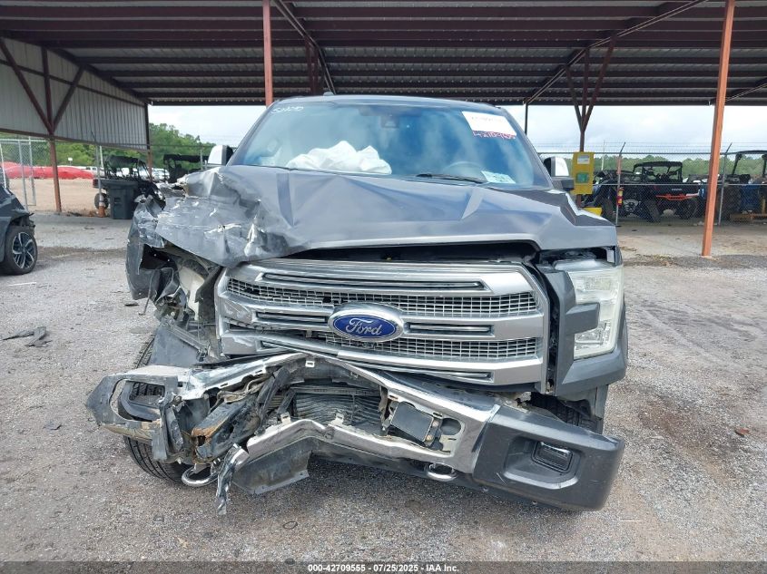 2015 Ford F-150 Platinum VIN: 1FTEW1EG5FFA22758 Lot: 42709555