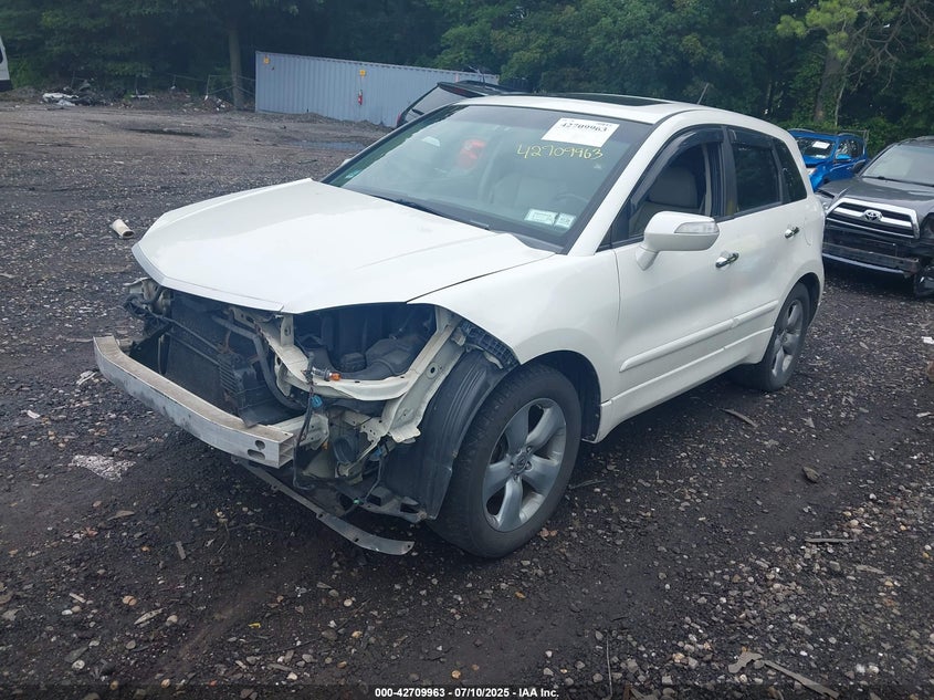 2008 Acura Rdx white other gasoline 5J8TB18598A000552 photo #3
