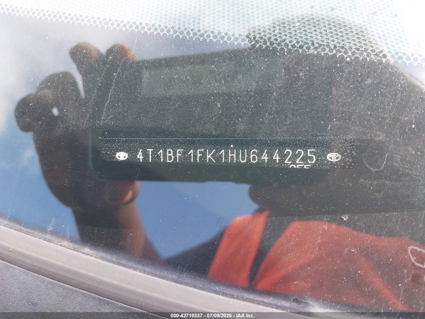 2017 TOYOTA CAMRY SE - 4T1BF1FK1HU644225