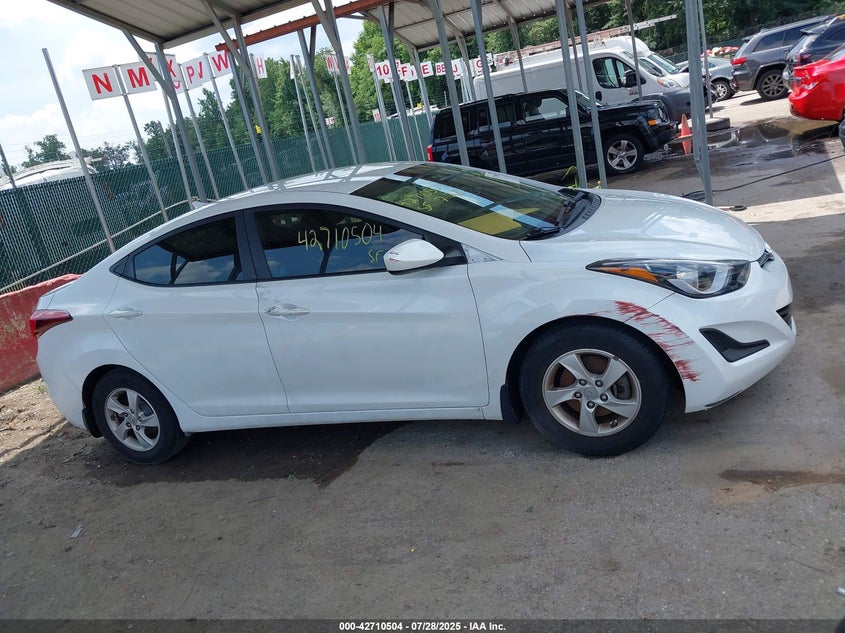 2015 HYUNDAI ELANTRA SE 5NPDH4AE0FH602050