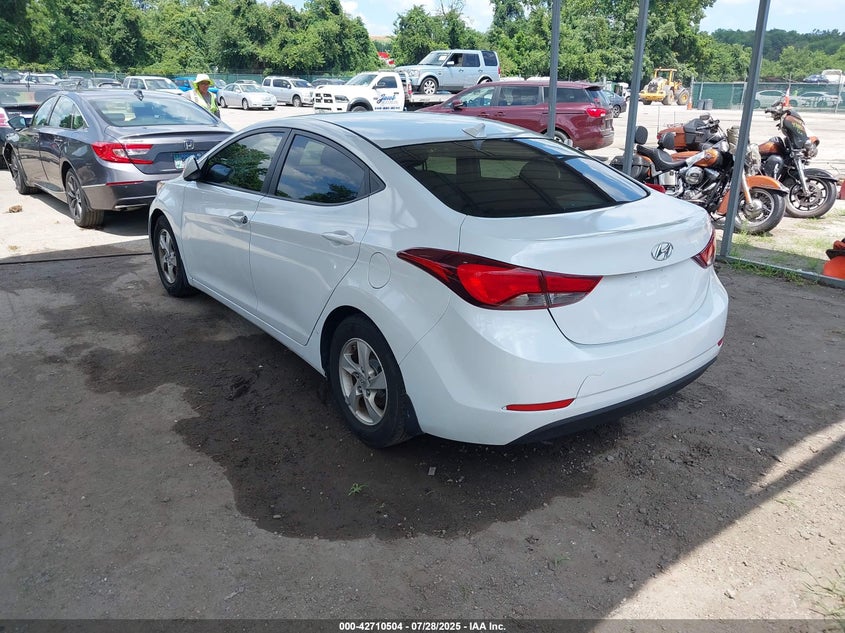 2015 HYUNDAI ELANTRA SE 5NPDH4AE0FH602050