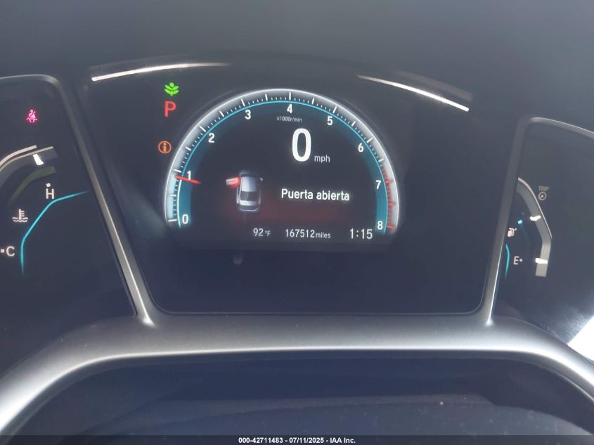 2018 Honda Civic Ex VIN: 19XFC2F77JE026895 Lot: 42711483