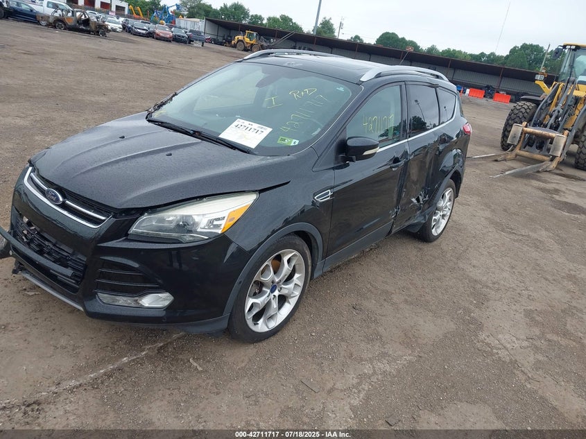 Vin: 1fmcu9jx4eud85866, lot: 43204889, ford escape titanium 20142
