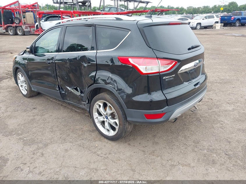 Vin: 1fmcu9jx4eud85866, lot: 43204889, ford escape titanium 20143