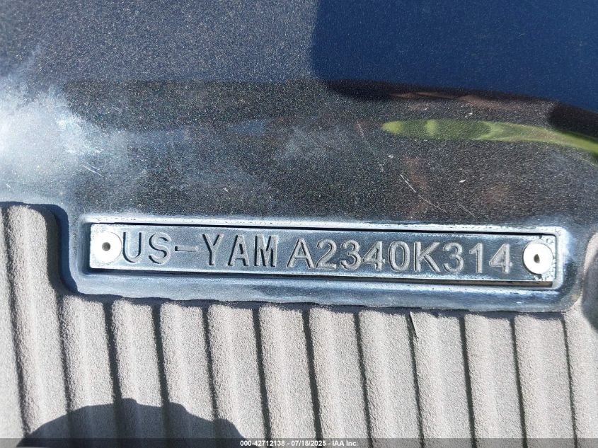 2014 Yamaha Vxr VIN: 00000YAMA2340K314 Lot: 42712138