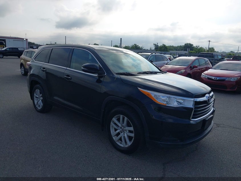 5TDBKRFH4GS265418 2016 Toyota Highlander Le V6 auction photo 1