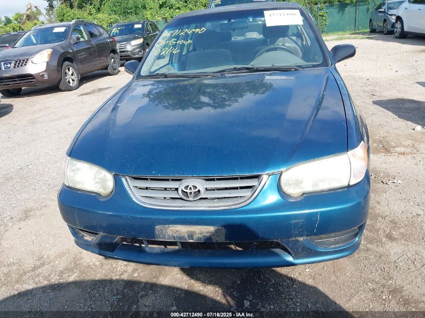2001 Toyota Corolla Le VIN: 2T1BR12E31C500478 Lot: 42712490