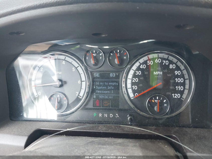 2009 Dodge Ram 1500 Slt/Sport/Trx VIN: 1D3HV13T19S721470 Lot: 42713268