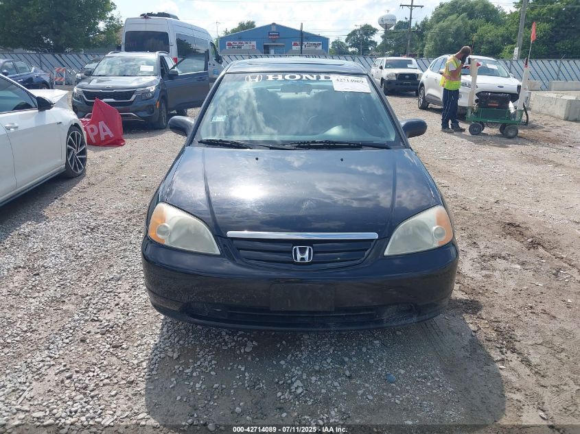 2002 Honda Civic Ex VIN: 1HGES26752L038214 Lot: 42714089
