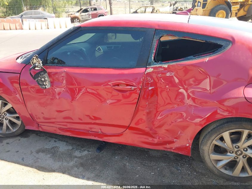 2016 Hyundai Veloster VIN: KMHTC6AD2GU275585 Lot: 42714314