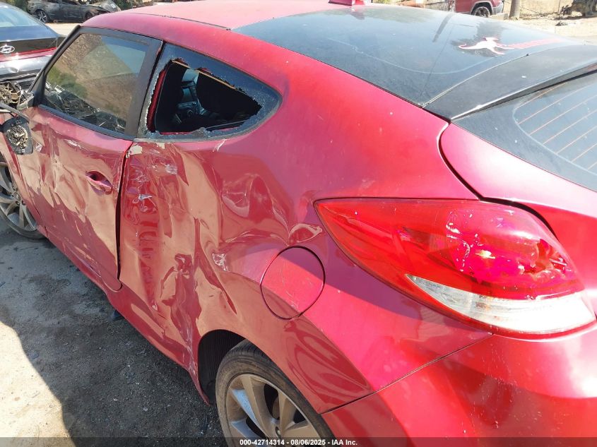 2016 Hyundai Veloster VIN: KMHTC6AD2GU275585 Lot: 42714314